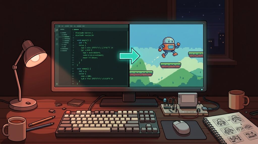 Cómo se programa un juego para una consola retro